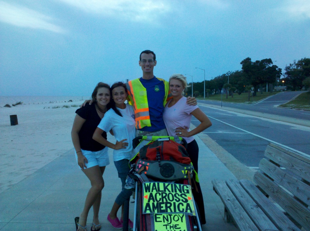 Seaside Sweethearts Marisa, Parish and Zandra welcome me to Biloxi!