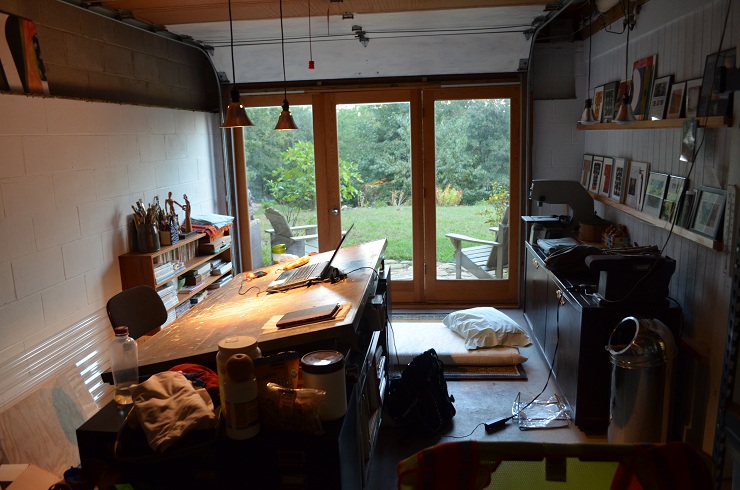 The view out from within my art studio room :)  