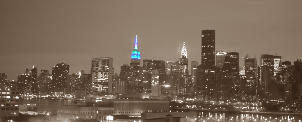 Victory colors shining atop the Empire State Building tonight --